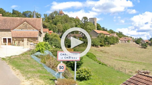 Chaudenay-le-Château, entree sud (video)